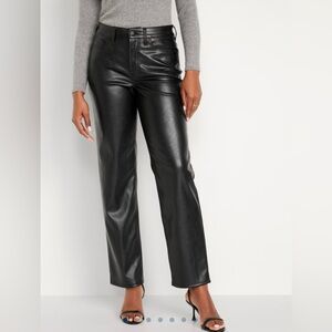 Old Navy Faux leather pants size 14